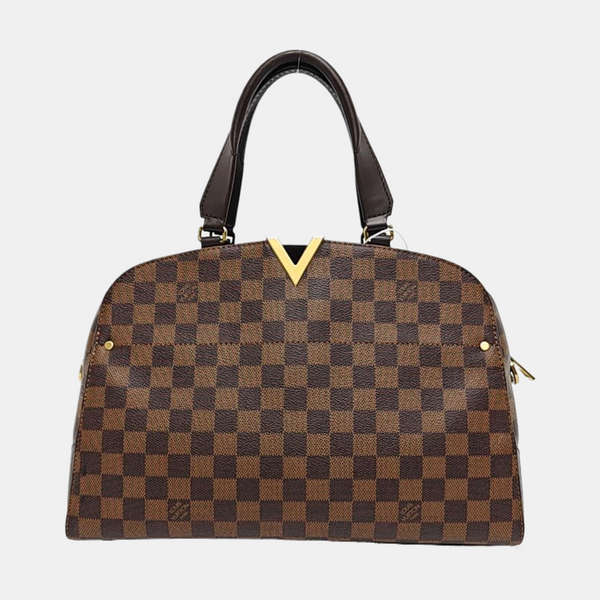 KENSINGTON BOWLING Damier Ebene Coated Canvas Brown