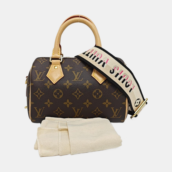 SPEEDY 20 Monogram Coated Canvas Brown