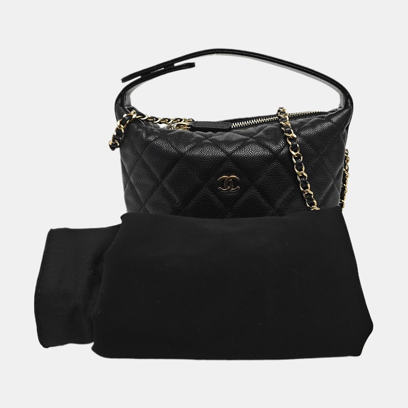 HOBO Quilted Grained Calfskin Black