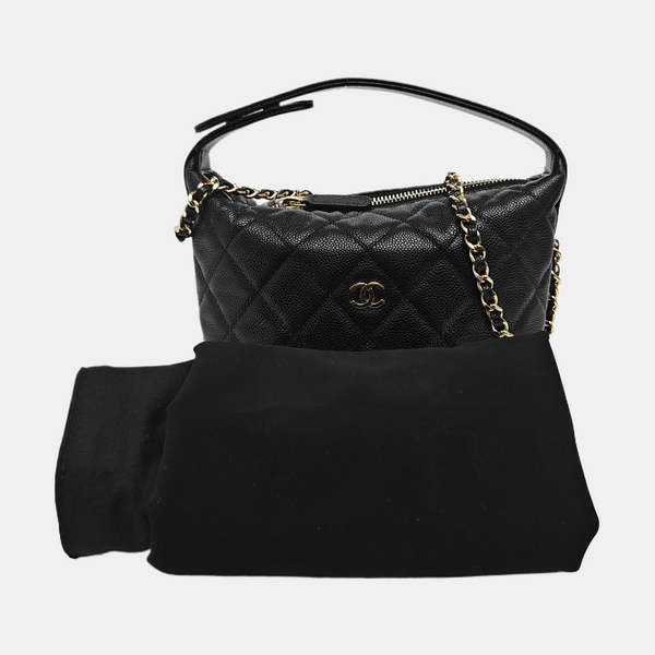HOBO Quilted Grained Calfskin Black