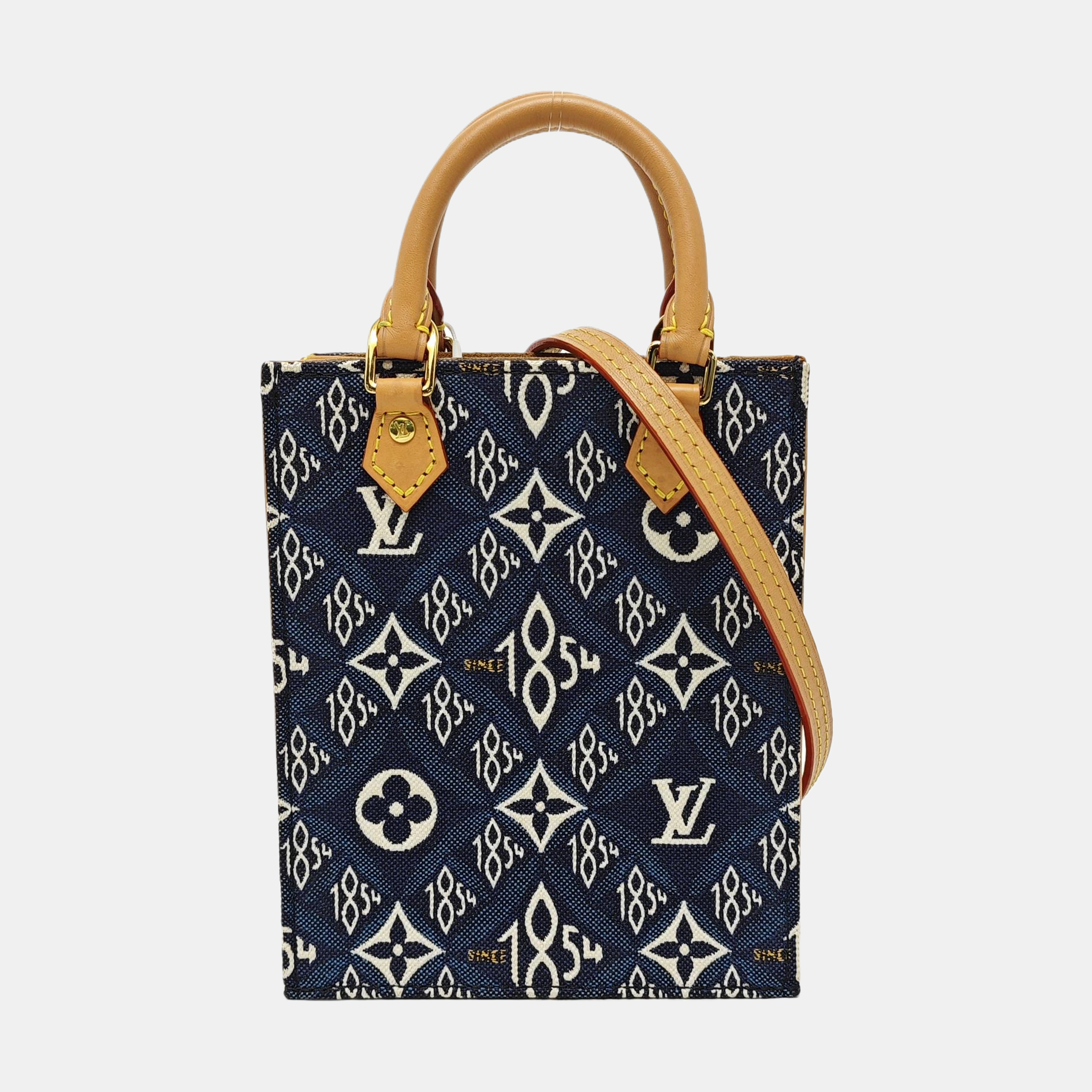 SAC PLAT Mini Monogram Denim Blue