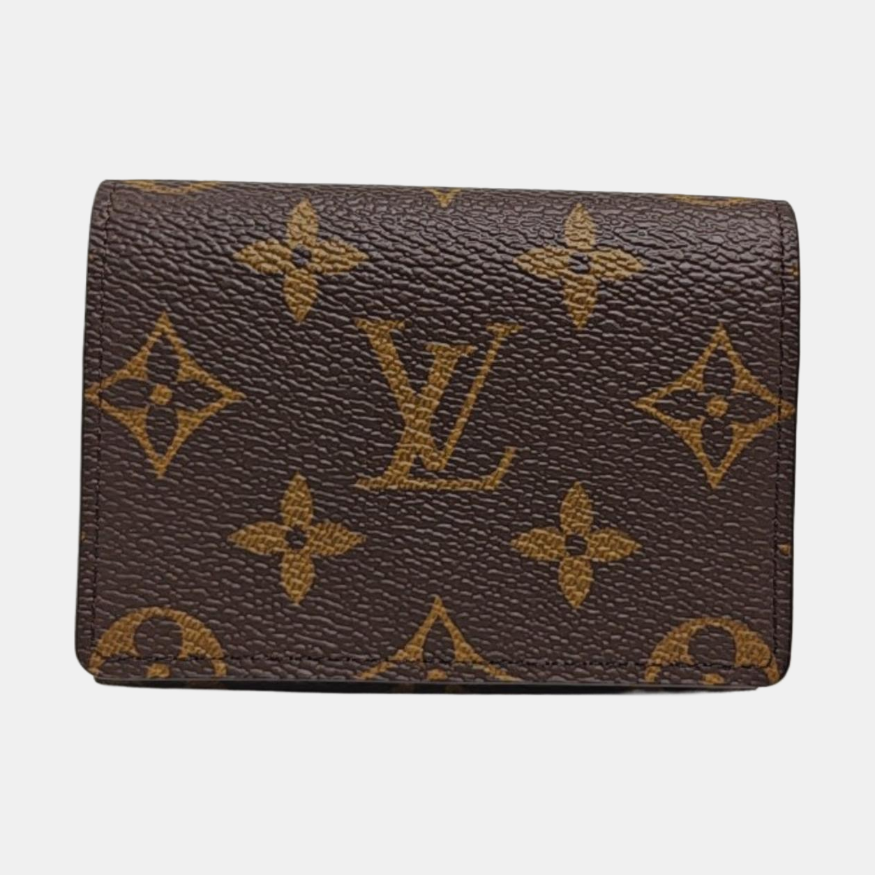 ENVELOPPE Monogram Coated Canvas Brown Wallet