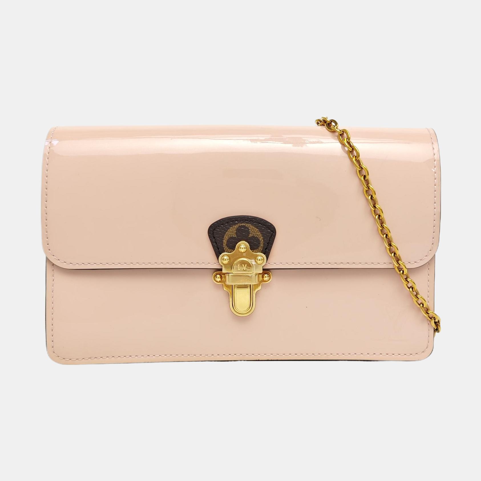 CHERRYWOOD Monogram Patent Leather Pink