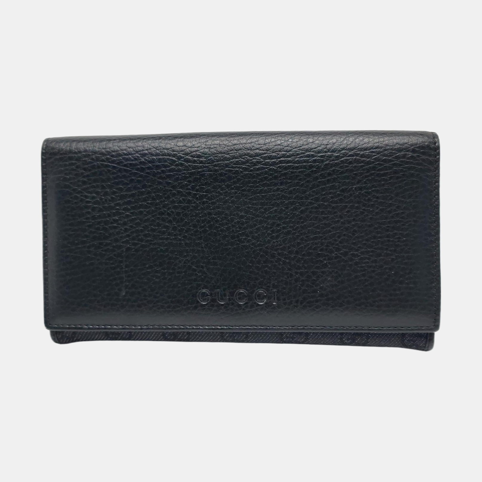 Swing Monogram Calfskin Black Wallet