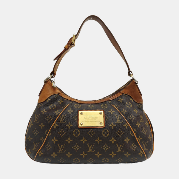 VINTAGE THAMES GM Monogram Coated Canvas Brown
