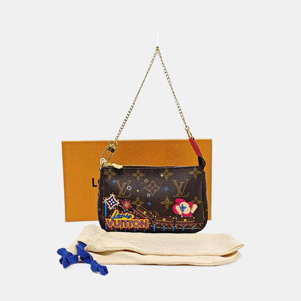 ACCESSOIRES Mini Monogram Coated Canvas Brown