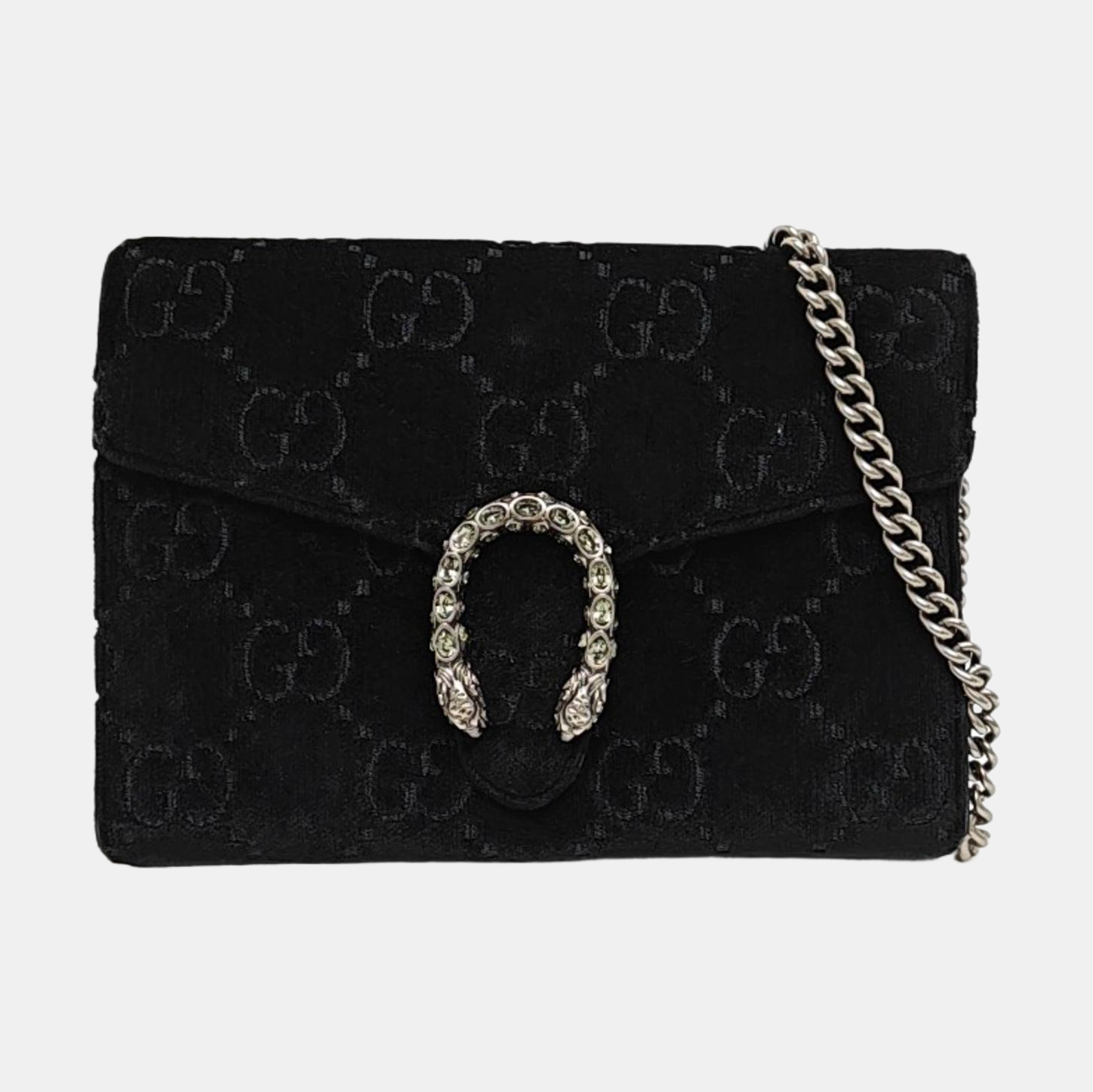 Authenticated pre-owned  Dionysus Mini Monogram Velvet Black - Crossbody Bag at Looply