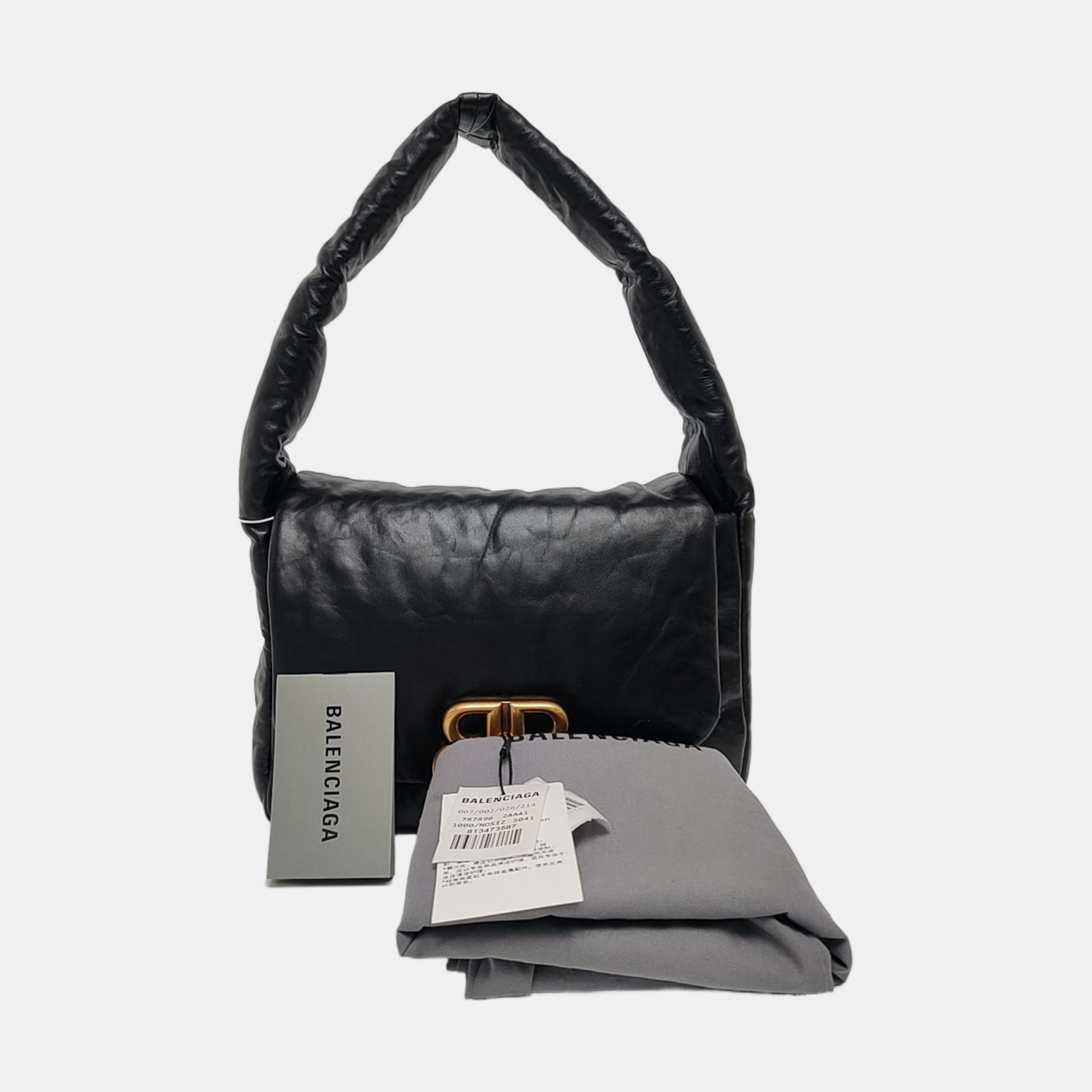 Monaco Small Calfskin Black