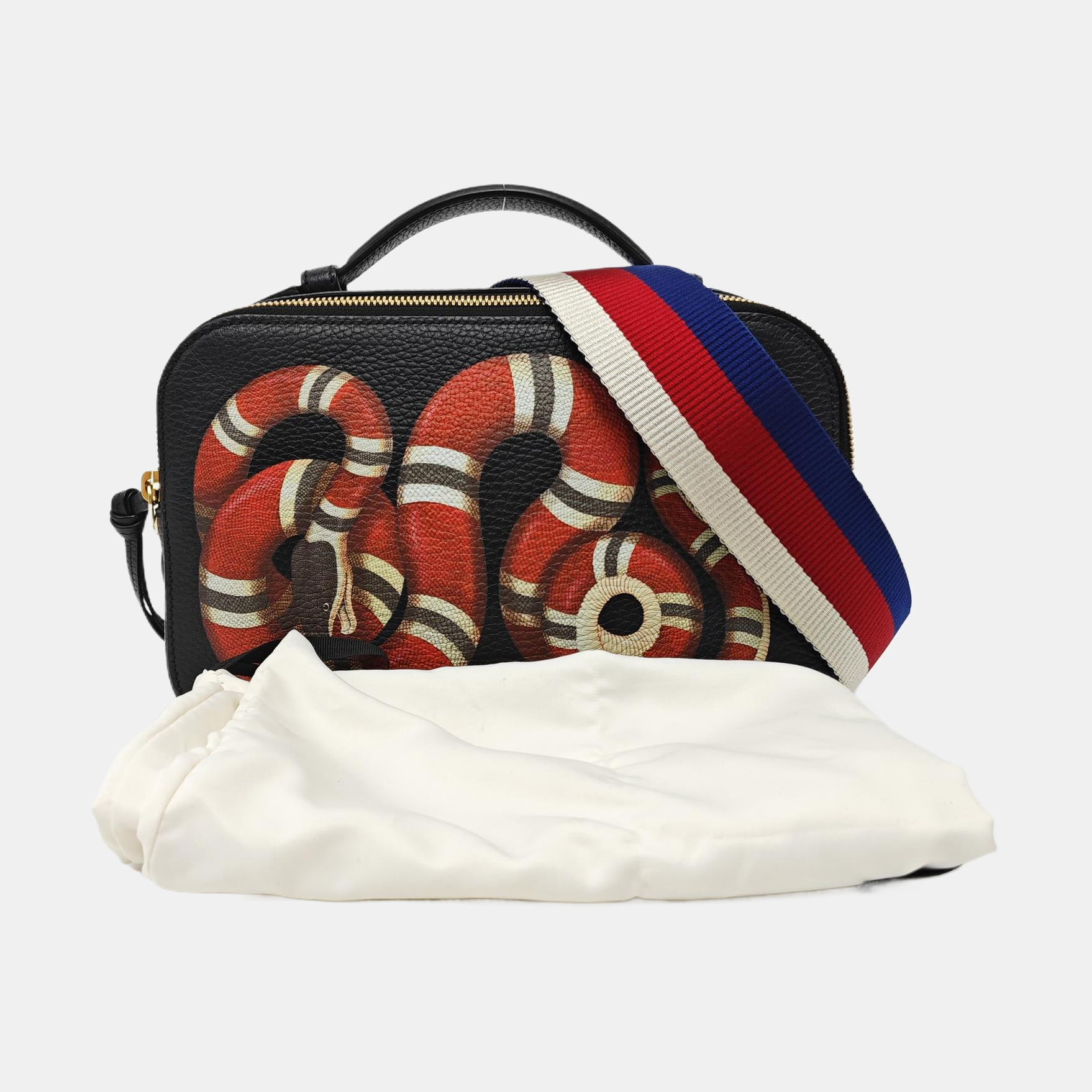Calfskin Shoulder Bag Black