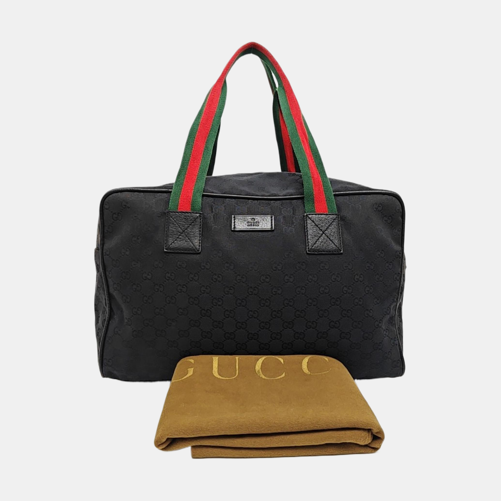 Monogram Canvas Top Handle Bag Black