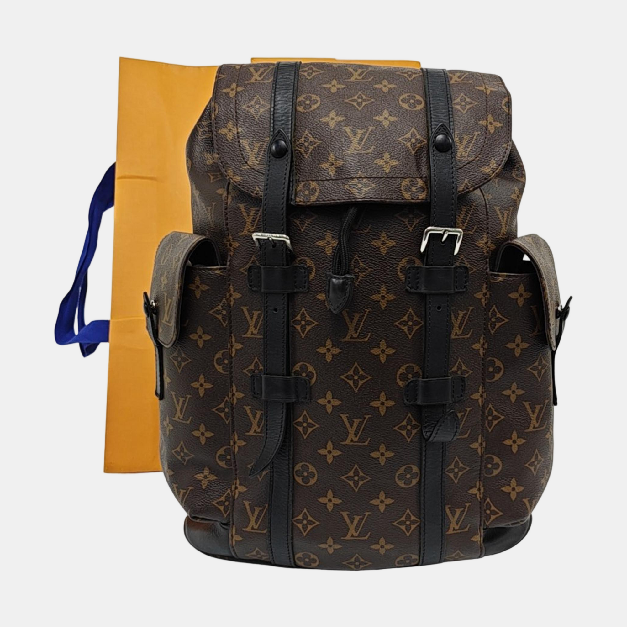 CHRISTOPHER MM Monogram Coated Canvas Brown