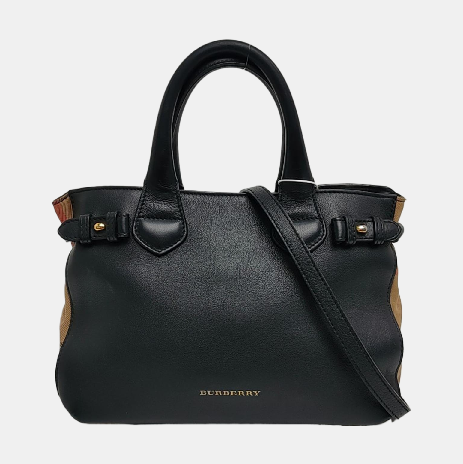 The Banner Small Calfskin Black