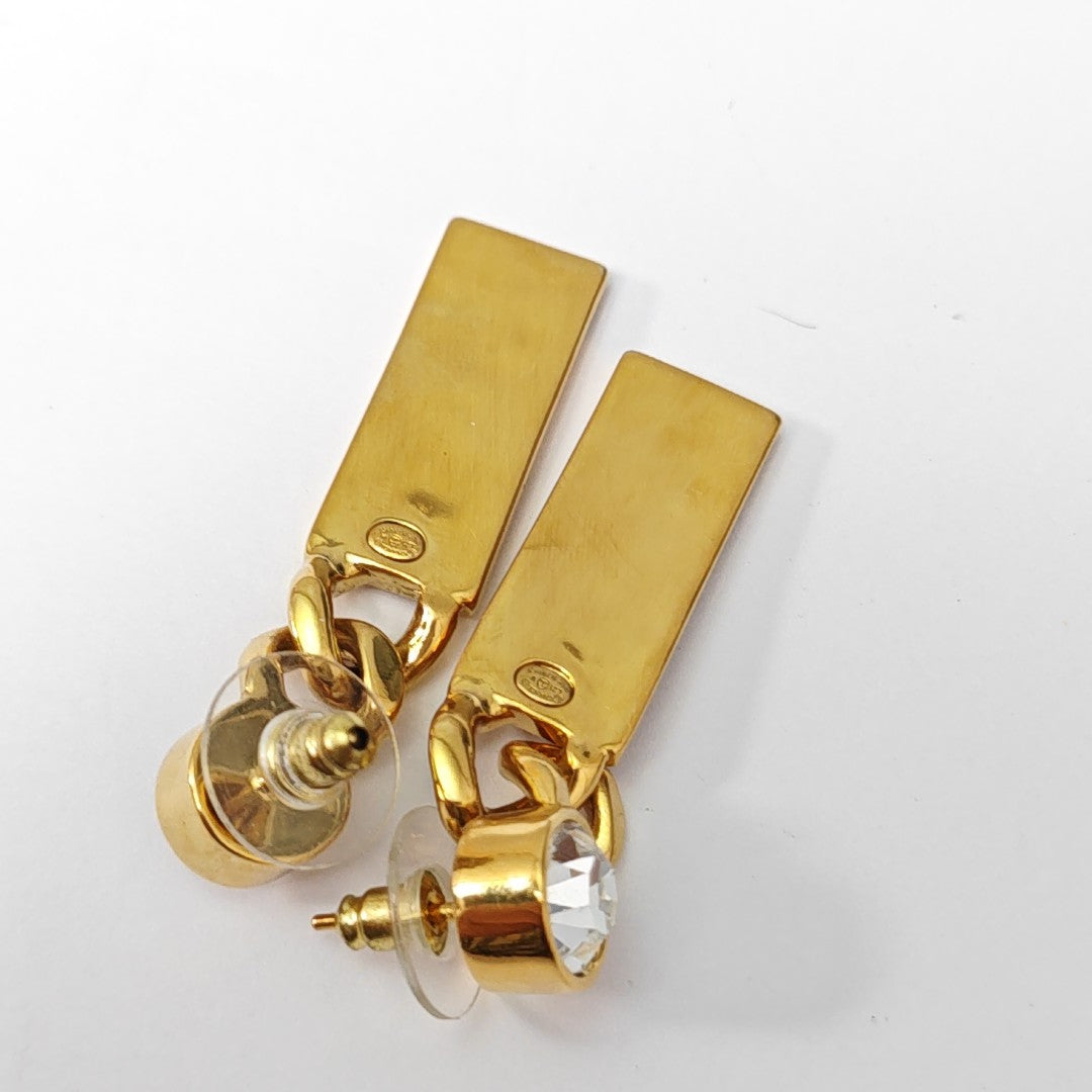 Metal Gold Stud Earrings