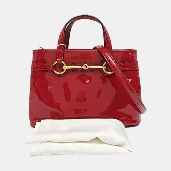 Bright Bit Patent Leather Red