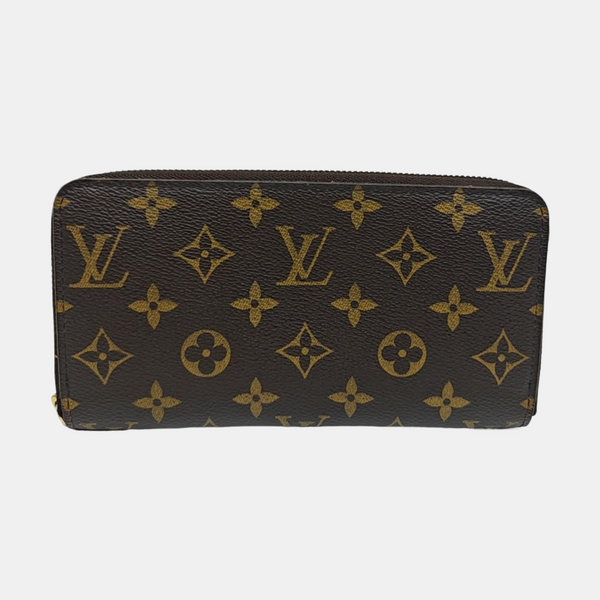 ZIPPY Monogram Coated Canvas Brown Wallet
