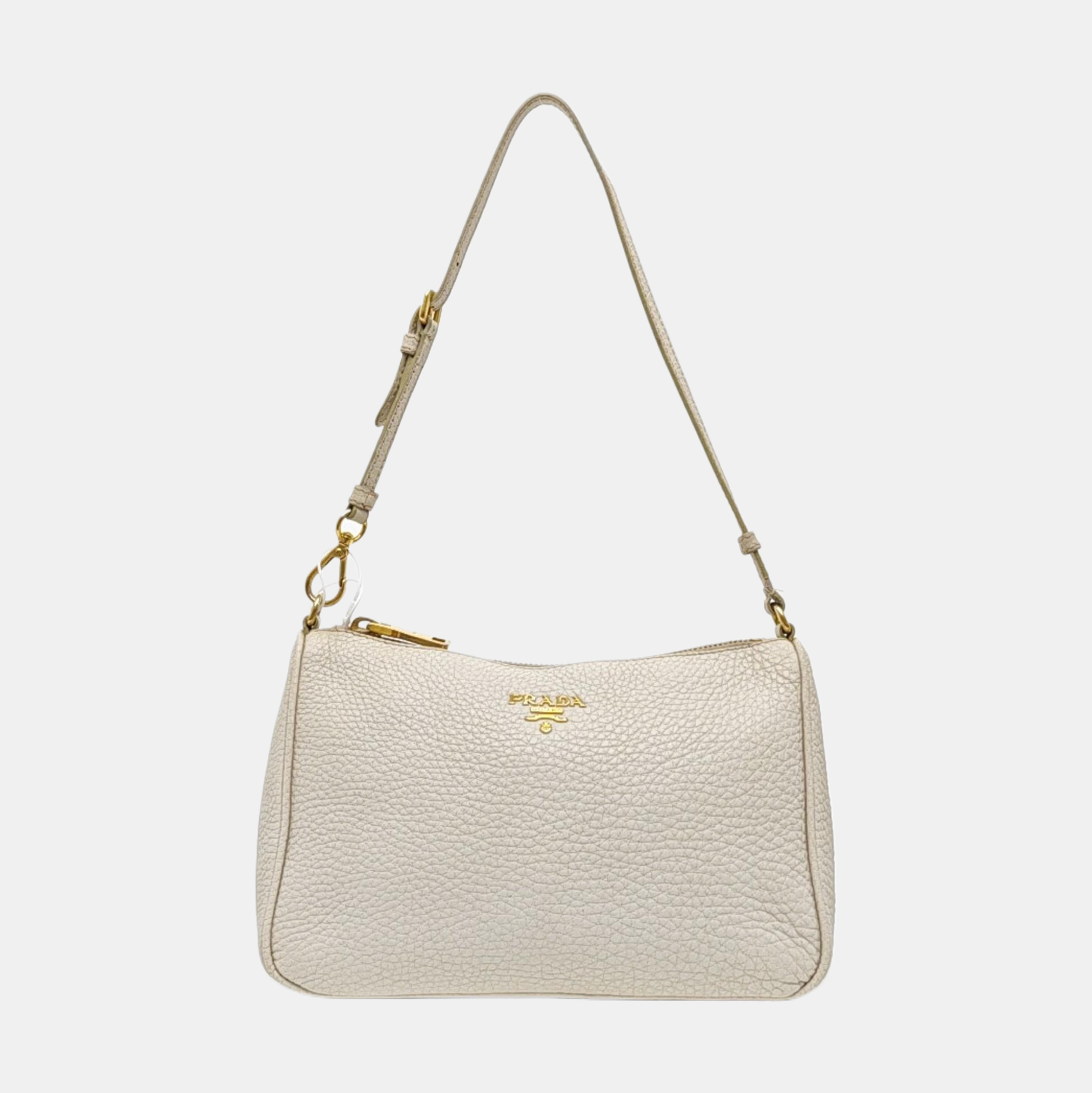 Calfskin Top Handle Bag White