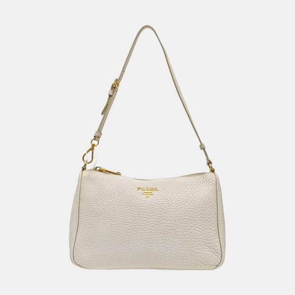 Calfskin Top Handle Bag White