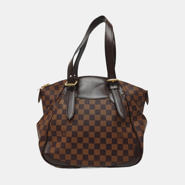 VERONA MM Damier Ebene Coated Canvas Brown