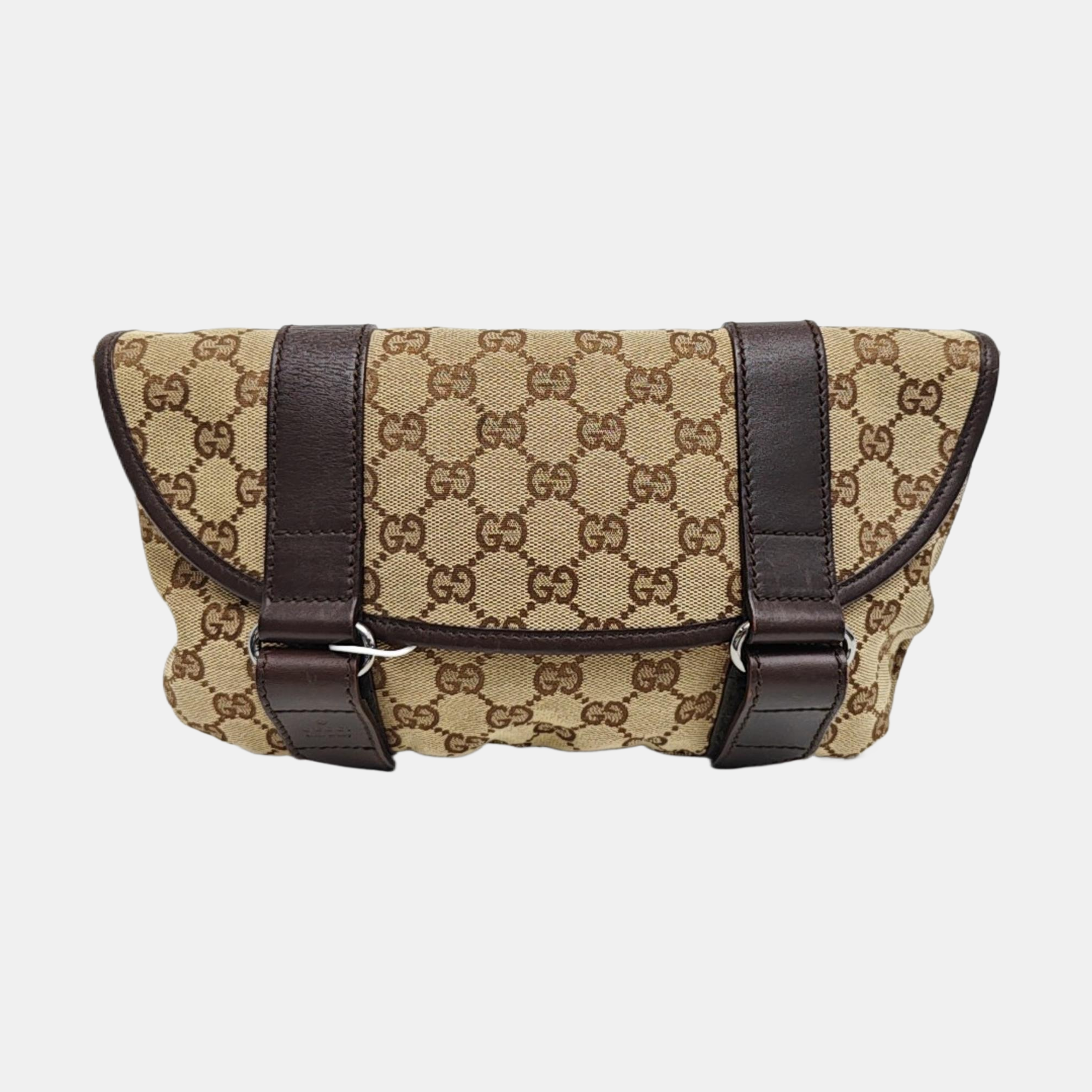 Monogram Calfskin Belt Bag Brown