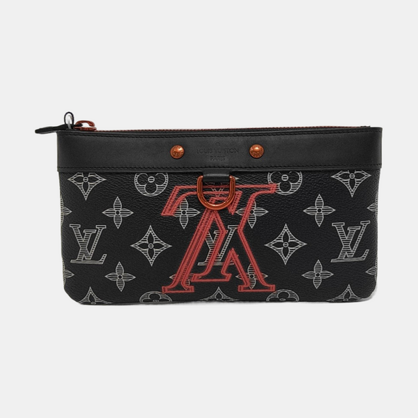 DISCOVERY PM Monogram Coated Canvas Black