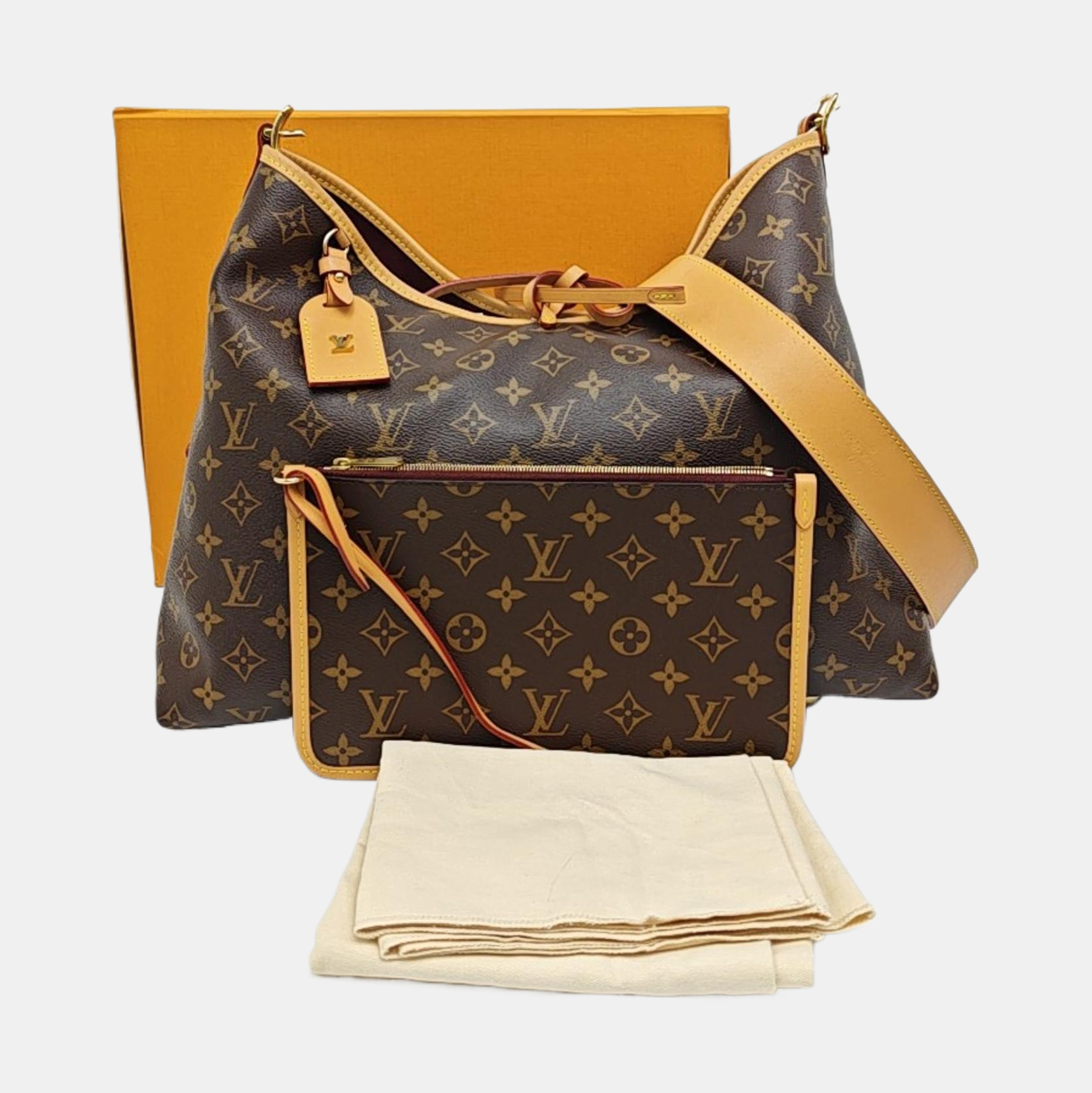 CARRYALL MM Monogram Coated Canvas Brown