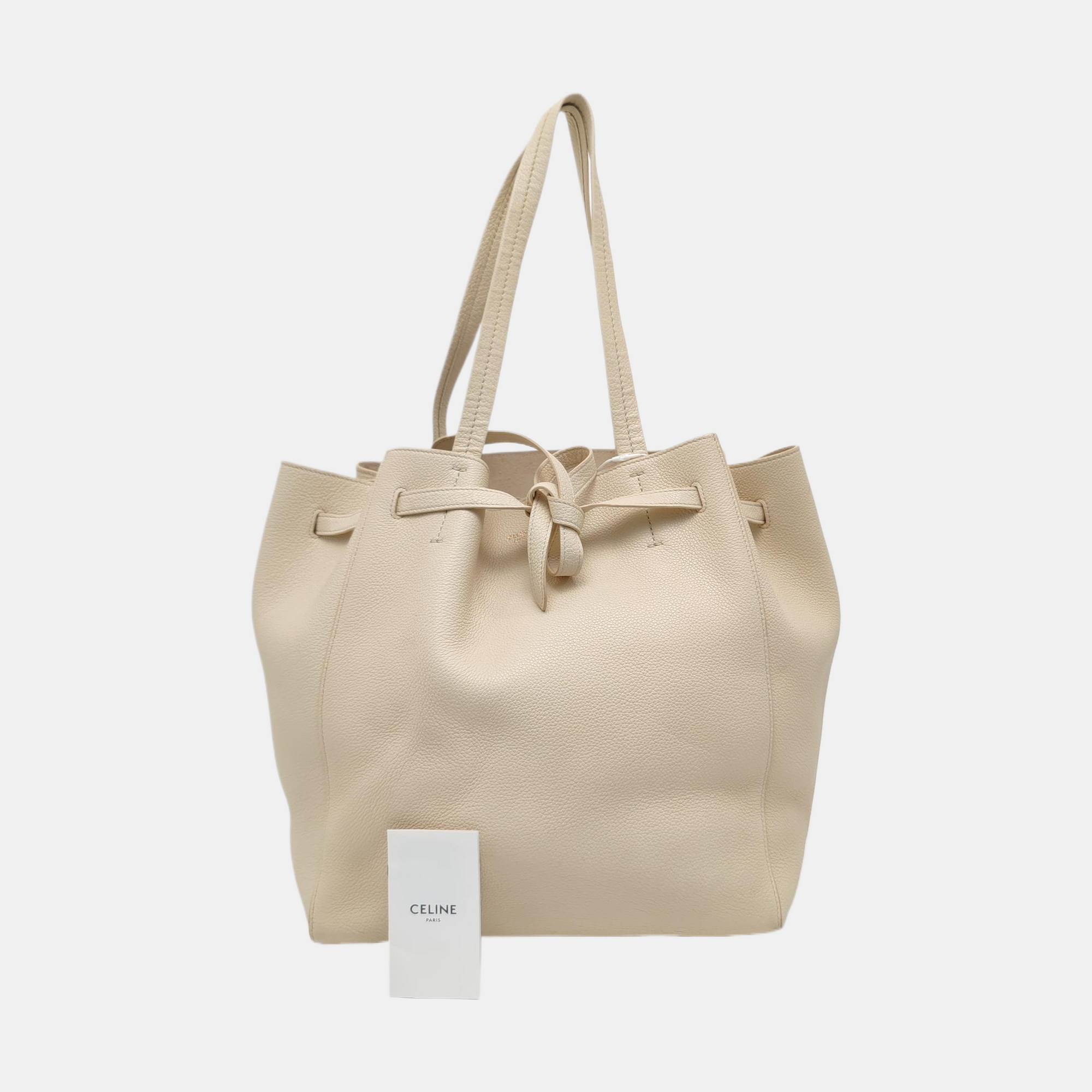 CABAS PHANTOM Small Calfskin White