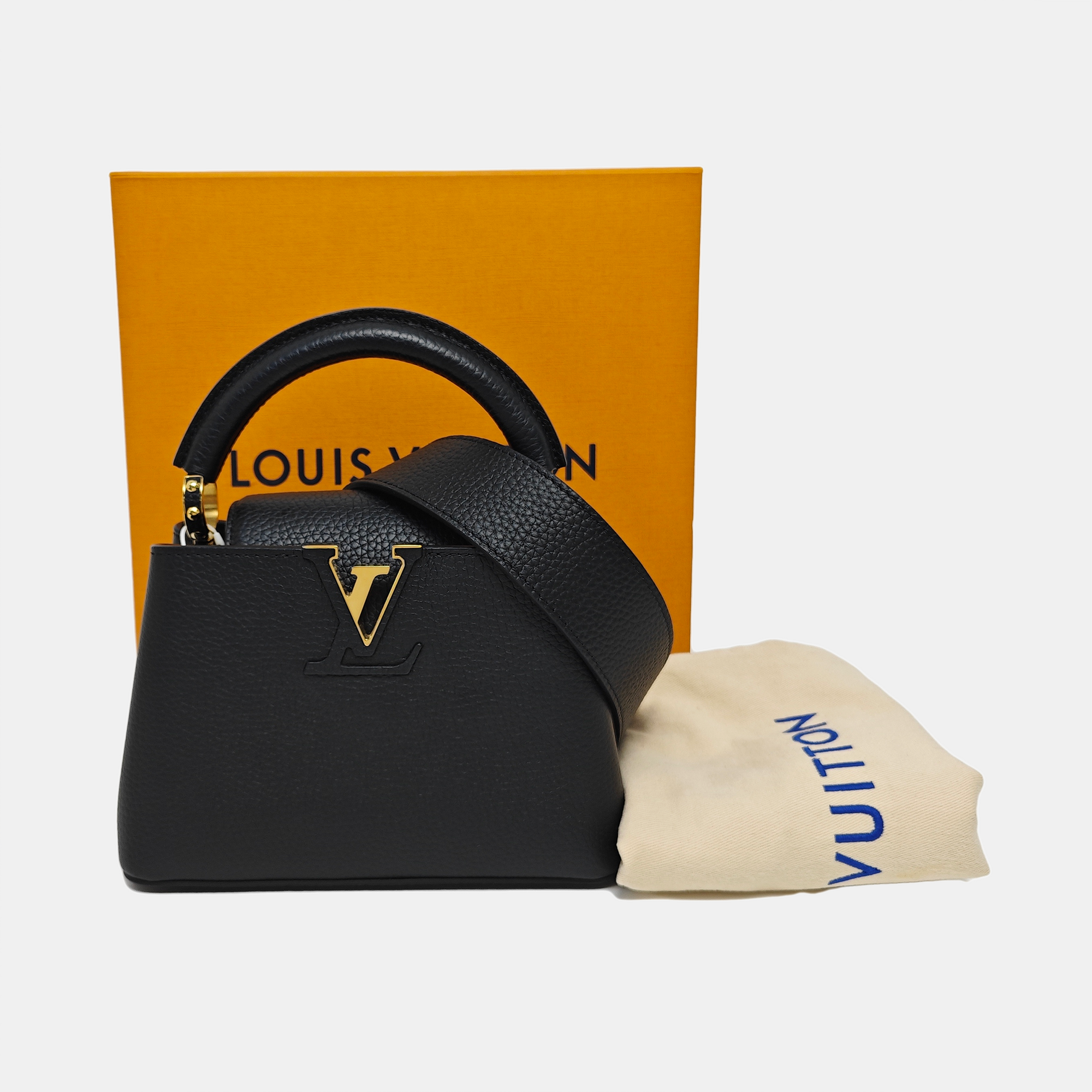 CAPUCINES Mini Calfskin Black