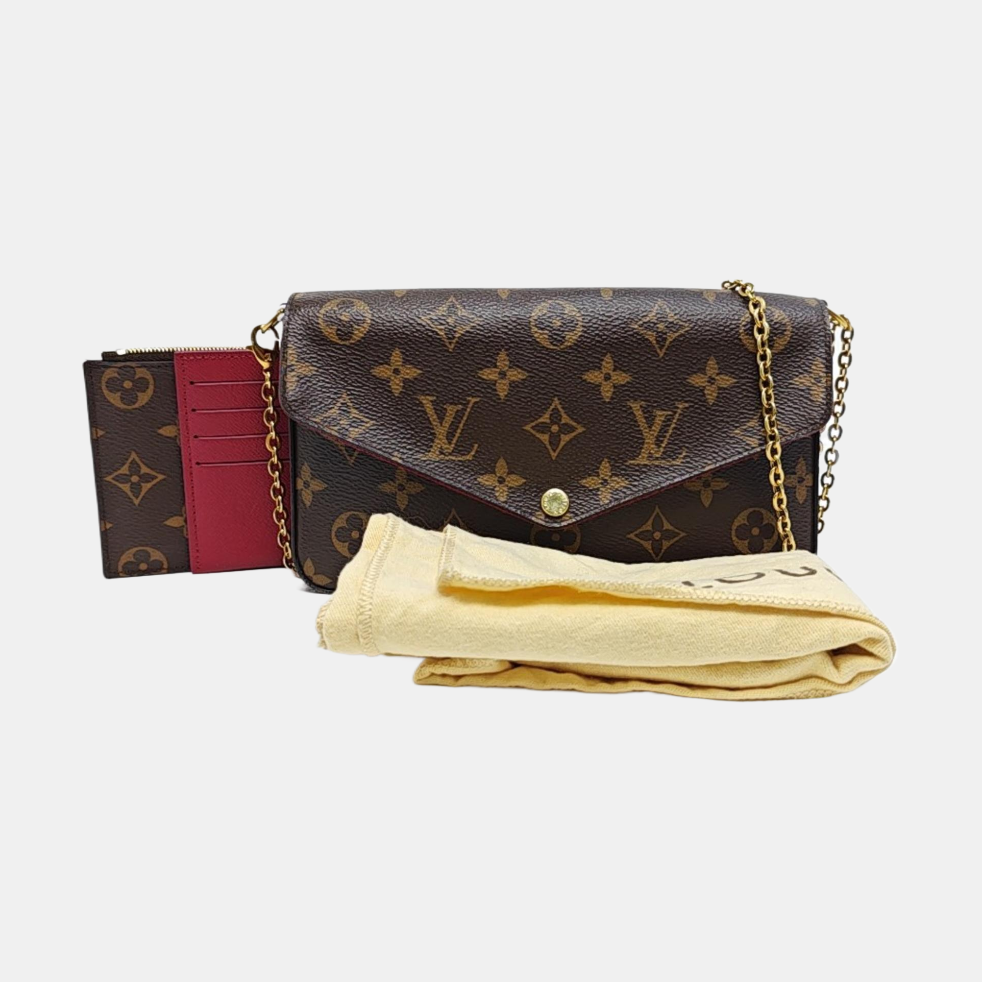 FÉLICIE Monogram Coated Canvas Brown