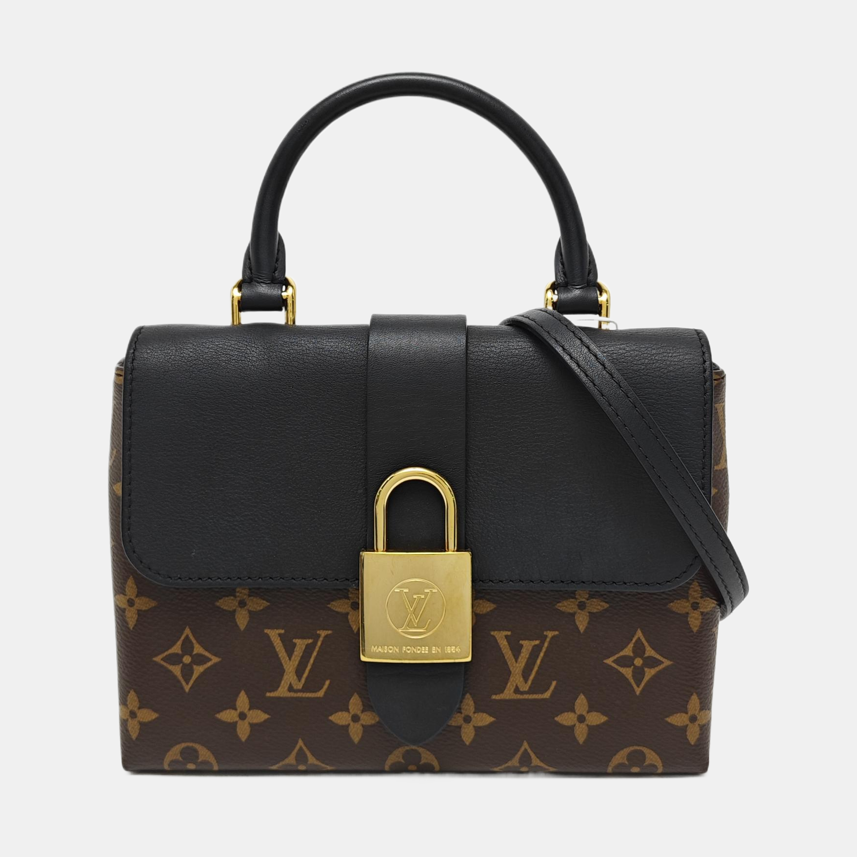 LOCKY BB Monogram Coated Canvas Brown