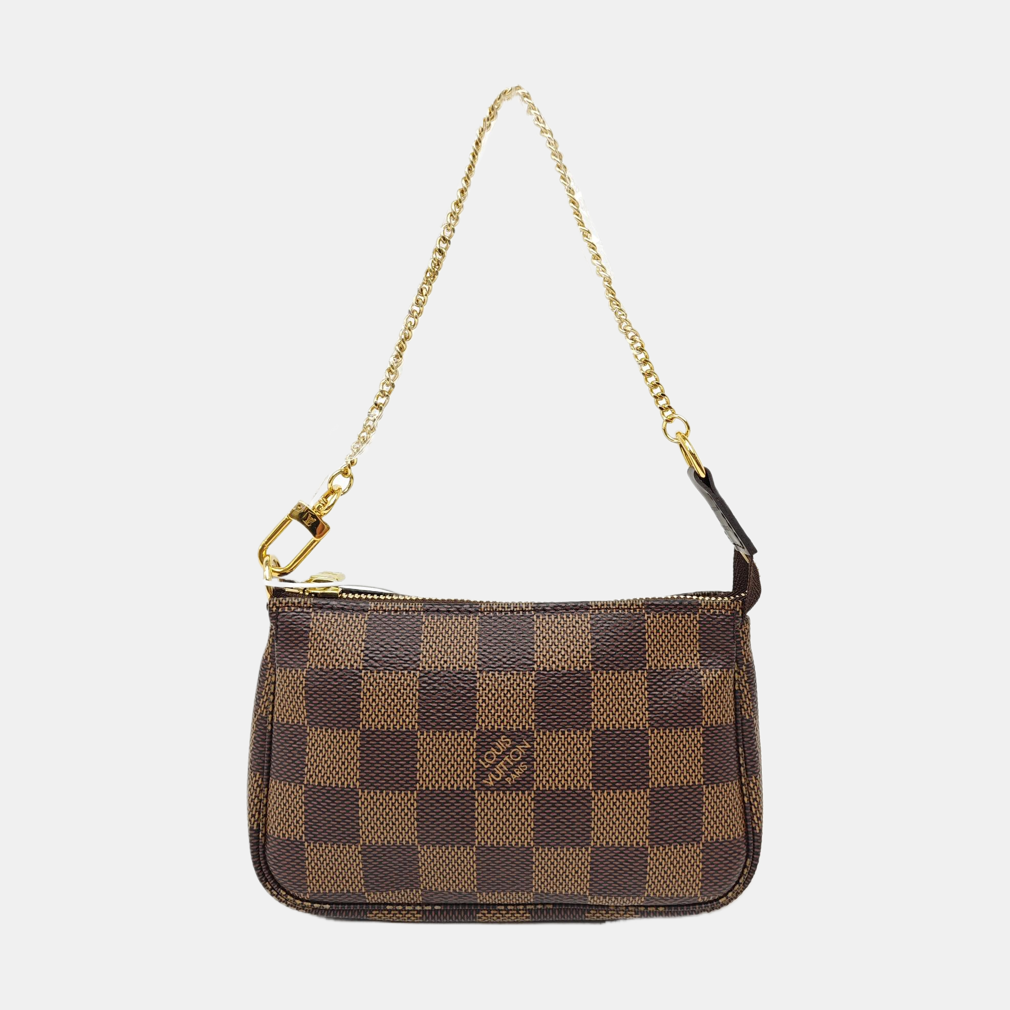ACCESSOIRES Mini Damier Ebene Coated Canvas Brown