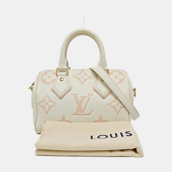 SPEEDY 20 Monogram Calfskin White