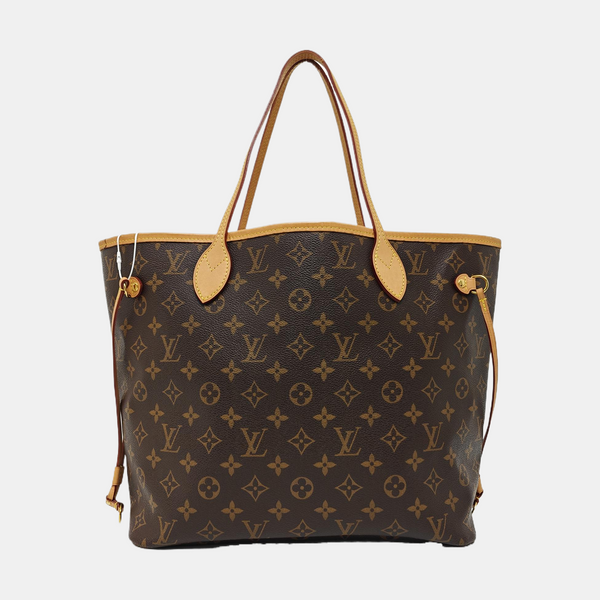 NEVERFULL MM Monogram Coated Canvas Brown