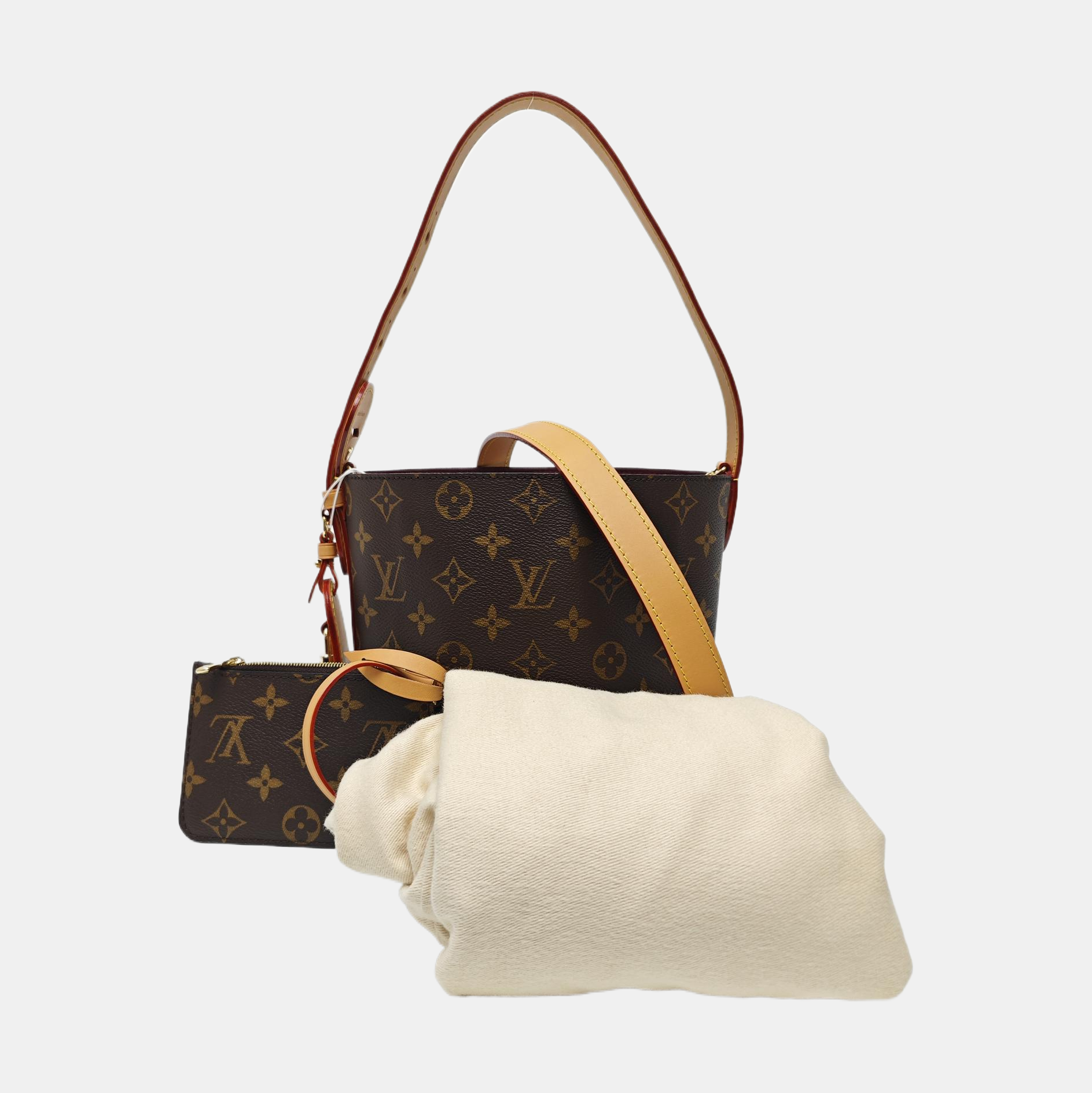 ALL IN Monogram Coated Canvas Brown