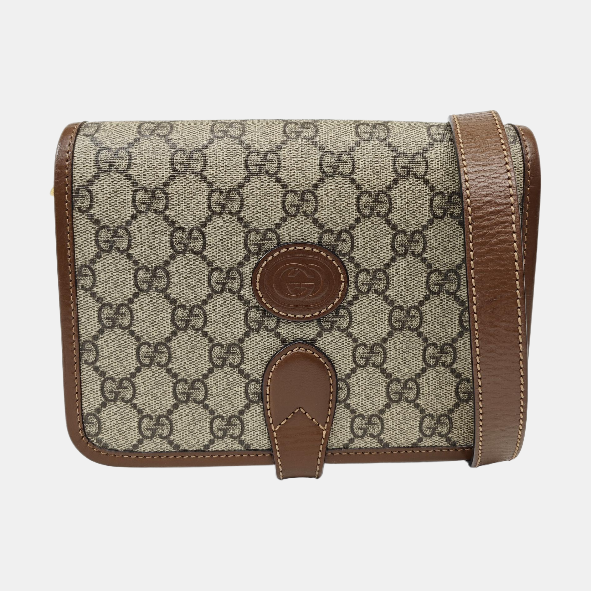 Retro Mini Monogram Coated Canvas Beige