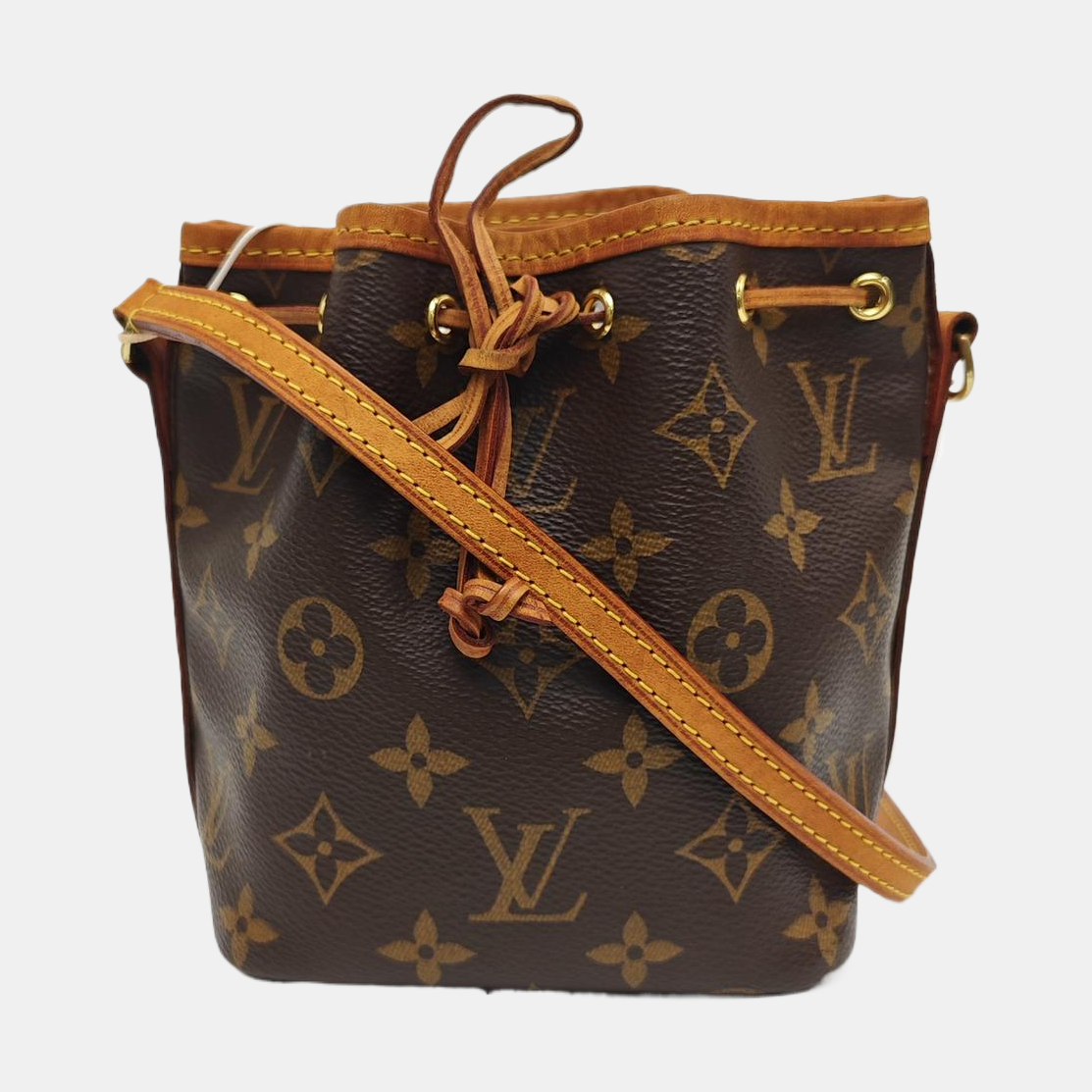 NÉONOÉ Nano Monogram Coated Canvas Brown