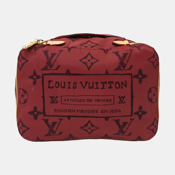 CUBE DE RANGEMENT PM Monogram Nylon Red