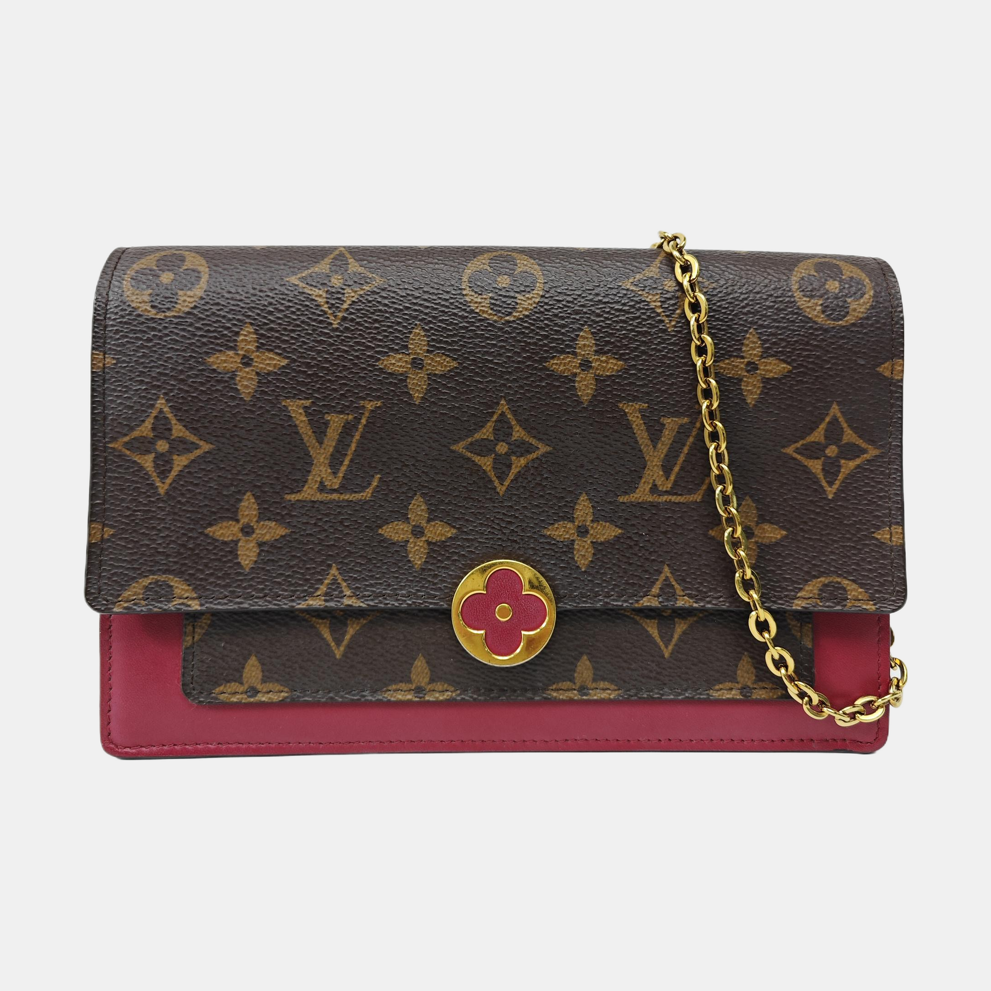 FLORE Monogram Coated Canvas Brown