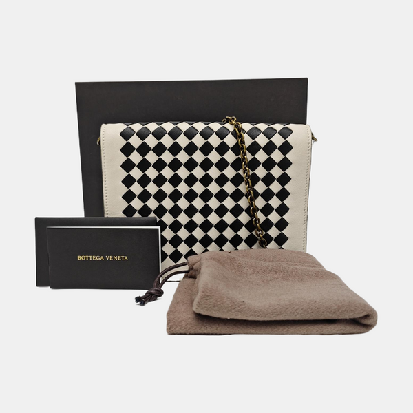 Lambskin Shoulder Bag White