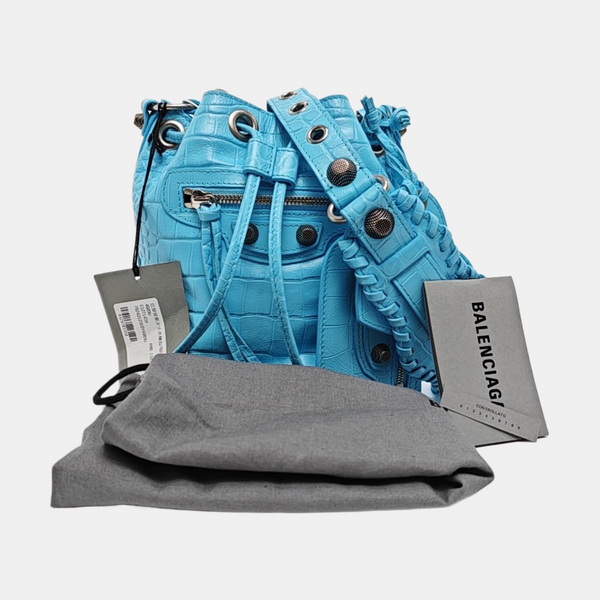 Le Cagole Mini Calfskin Blue