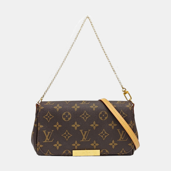 FAVORITE PM Monogram Coated Canvas Brown