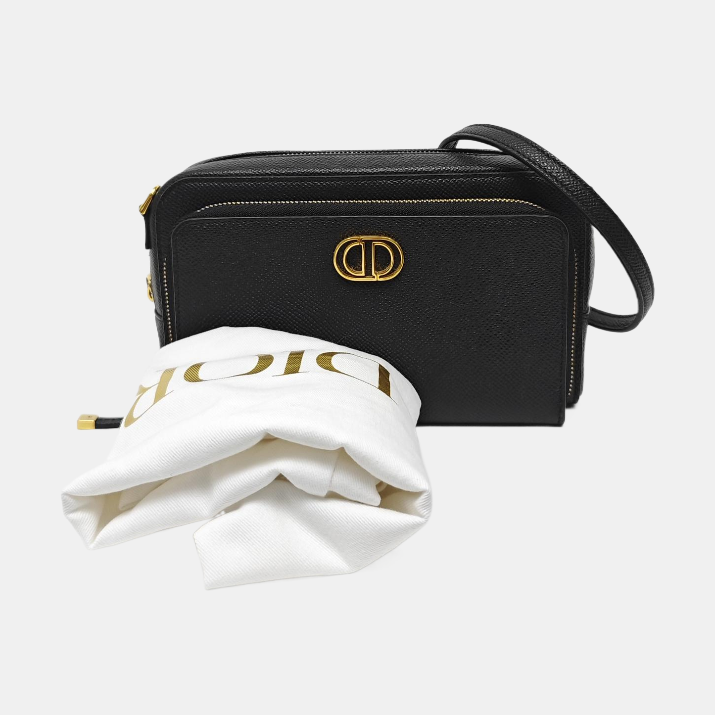 Calfskin Shoulder Bag Black