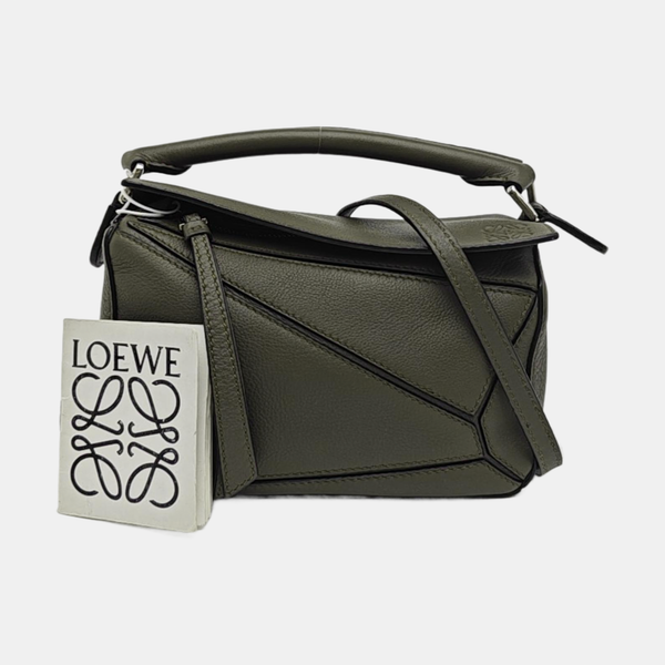Puzzle Mini Calfskin Green