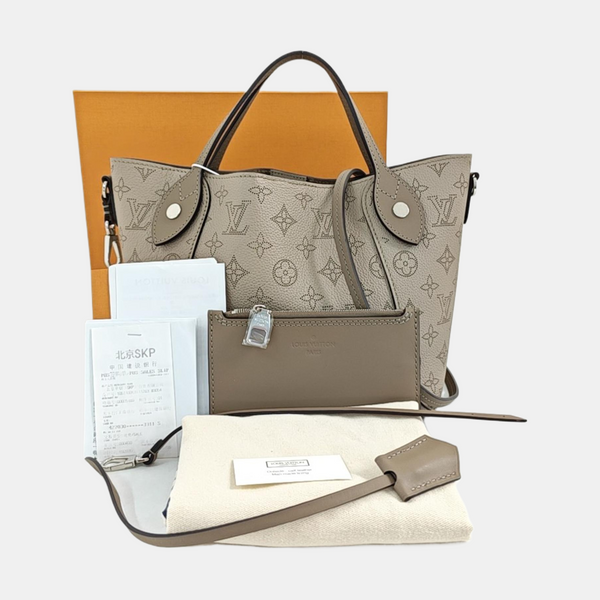 HINA PM Monogram Calfskin Gray