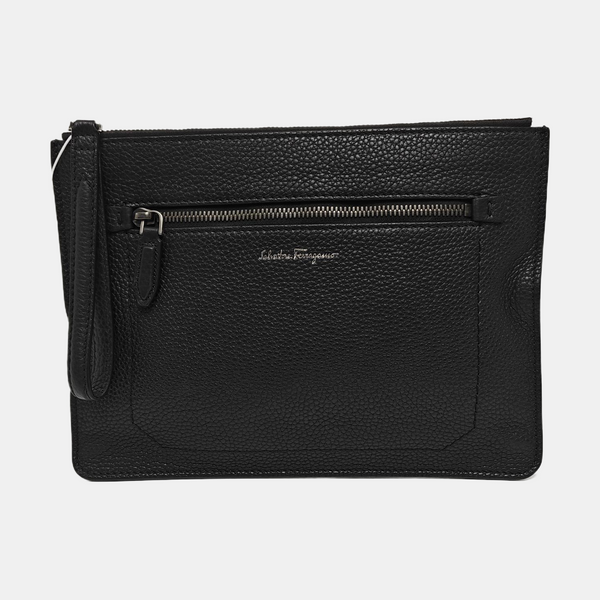 Calfskin Clutch Black