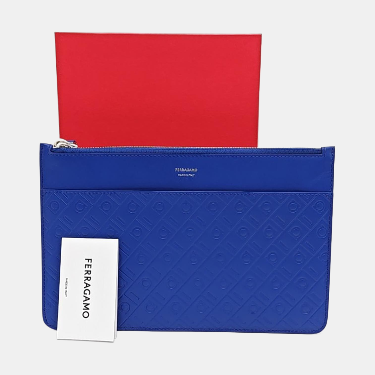 Gancini Calfskin Blue