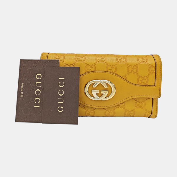 Monogram Calfskin Wallet Yellow