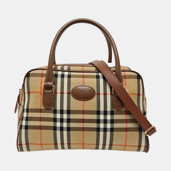 Canvas Top Handle Bag Beige