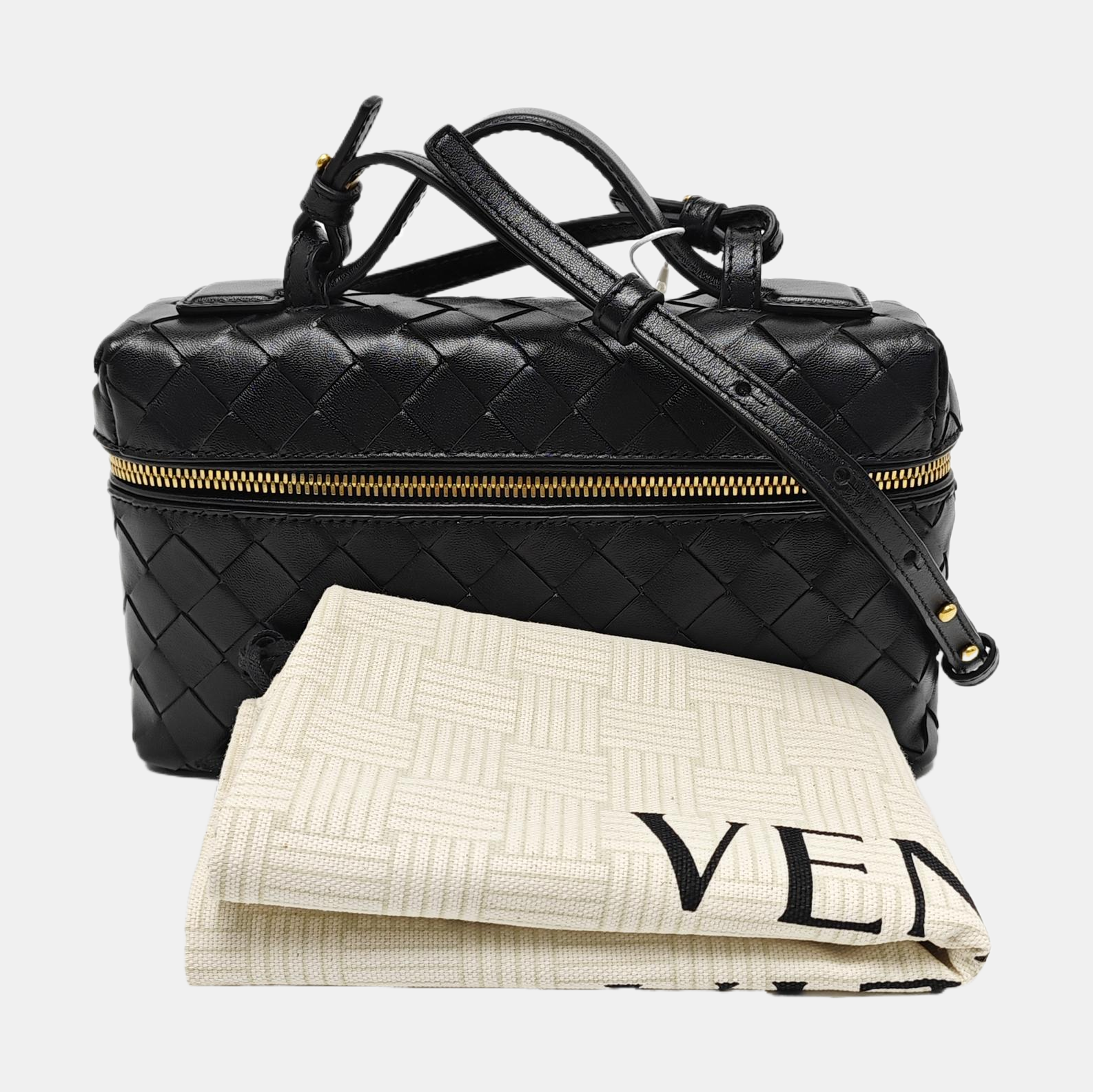 Calfskin Shoulder Bag Black