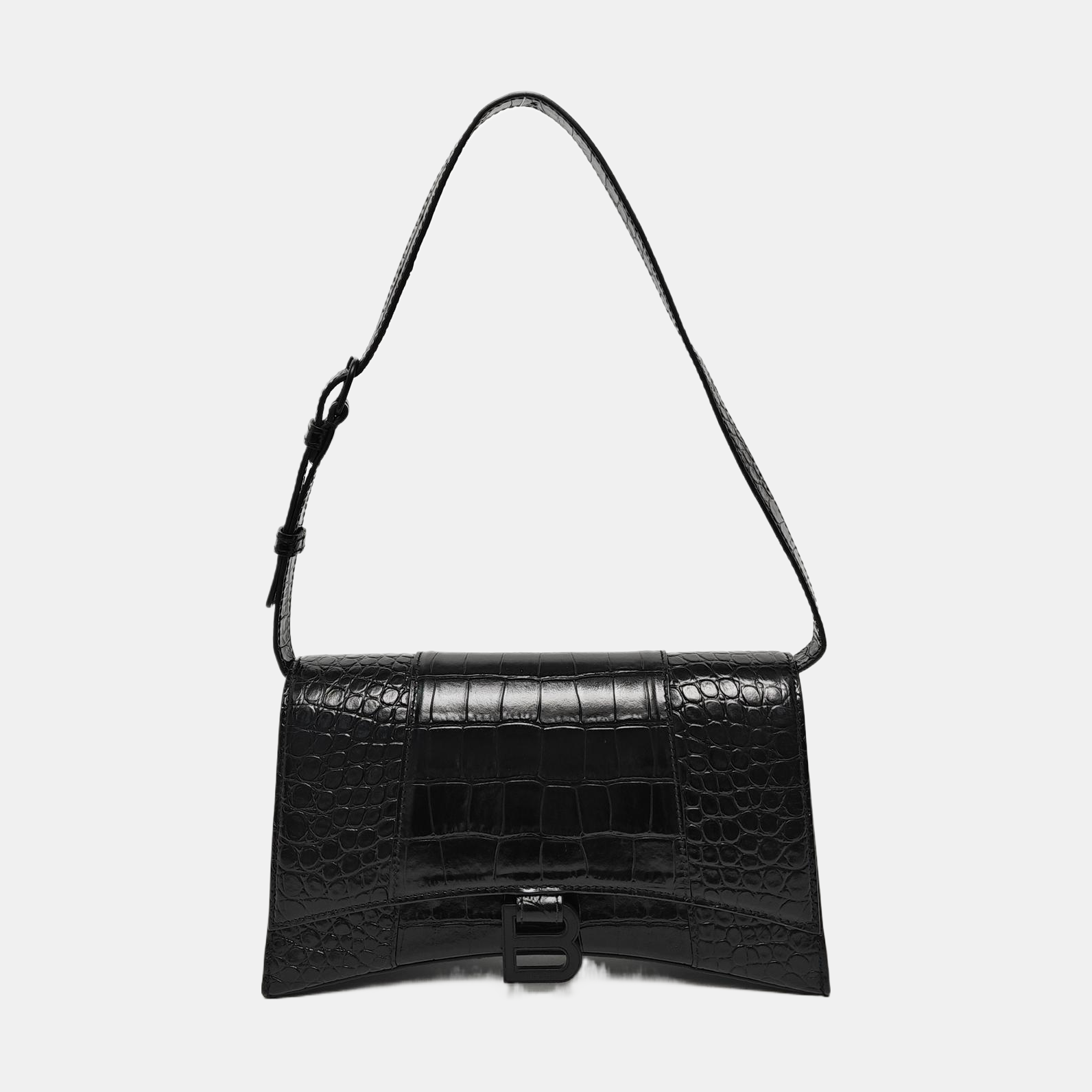 Hourglass Small Calfskin Black