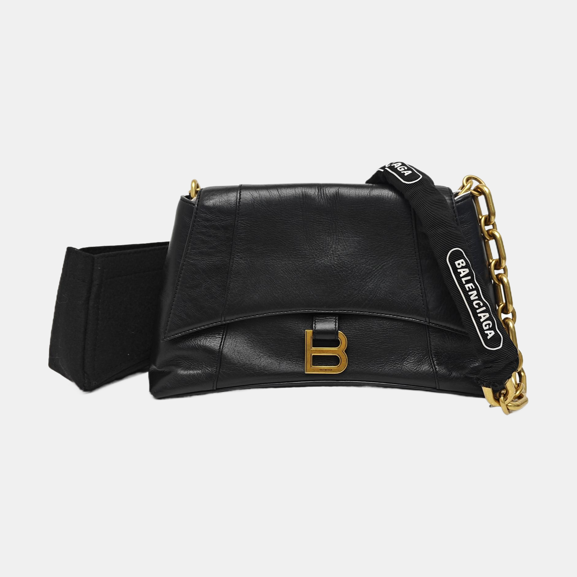 Downtown Small Calfskin Black